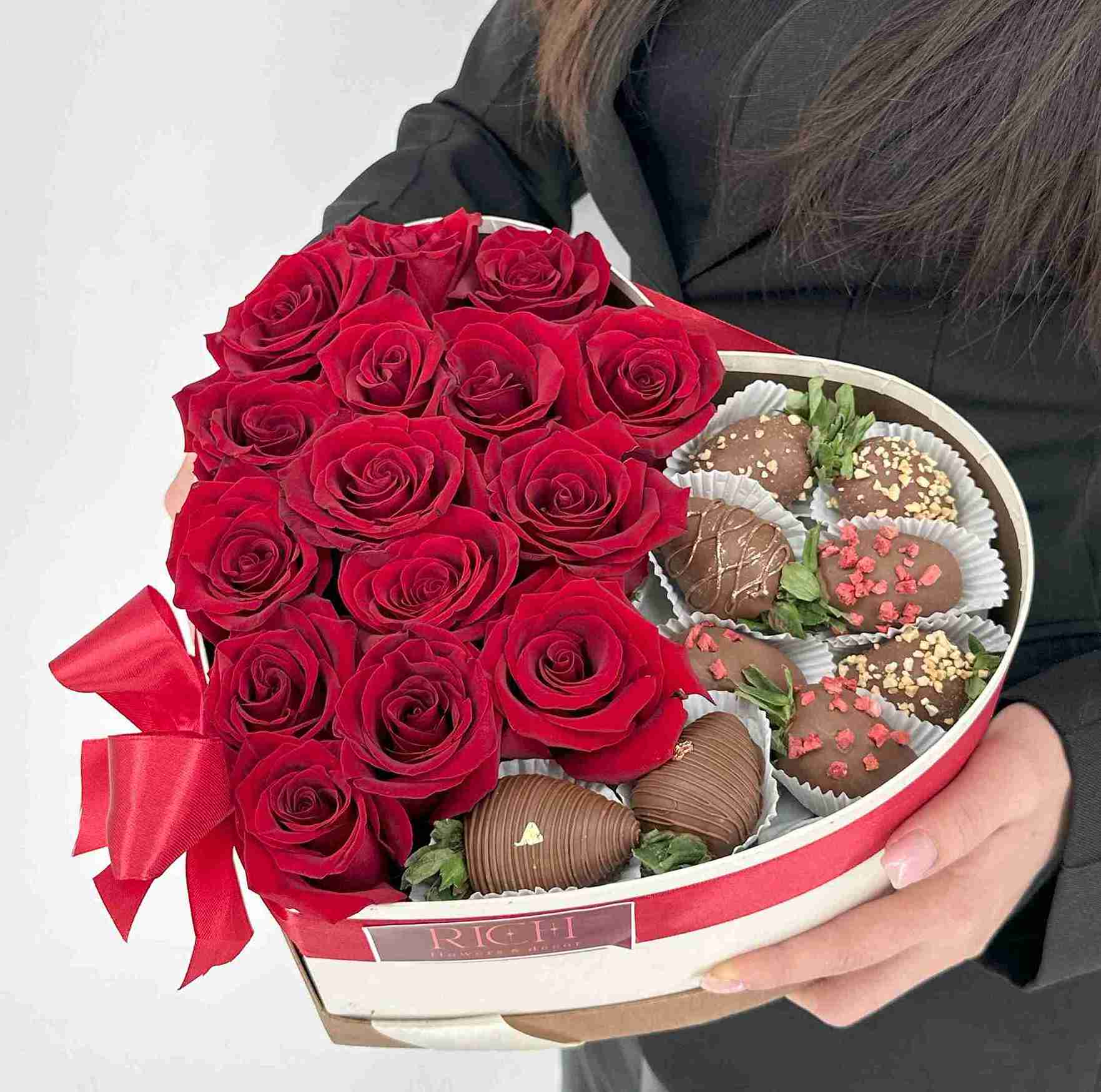 Коробка Сердце картонная  M